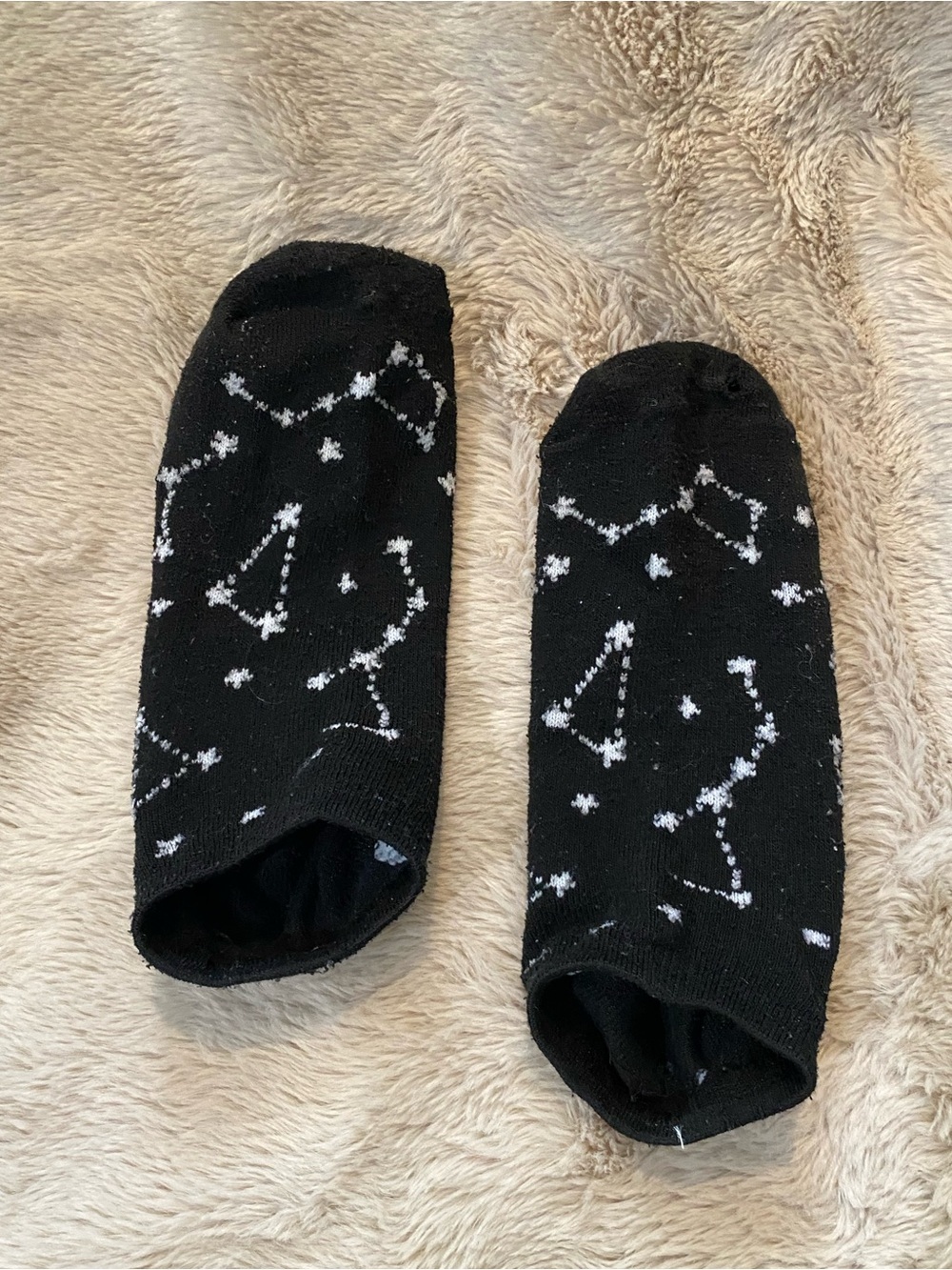 Women Socks - Black and White stars